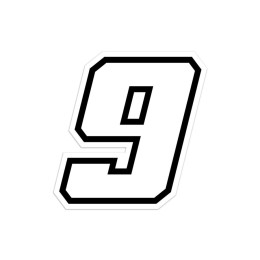 Numeri e lettere adesive Race moto GP GAT