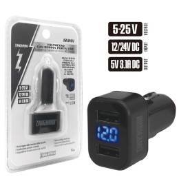 Tester batteria Con doppia porta USB ZIM&MANN