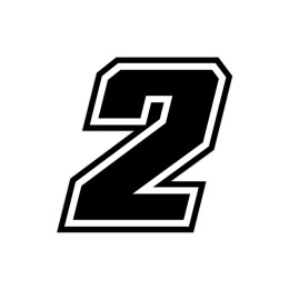 Numeri e lettere adesive Race moto GP GAT