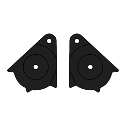 Visiera e accessori Kit sottoplacche visiera casco Commander AIROH