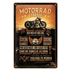 Cartello in latta Harley Davidson NOSTALGIC ART