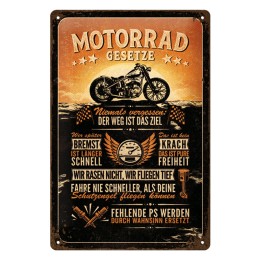 Cartello in latta Harley Davidson NOSTALGIC ART