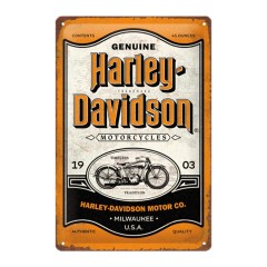 Cartello in latta Harley Davidson NOSTALGIC ART