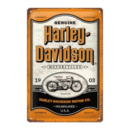 Cartello in latta Harley Davidson NOSTALGIC ART