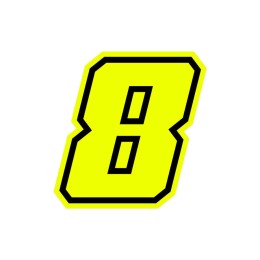 Numeri e lettere adesive Race moto GP GAT