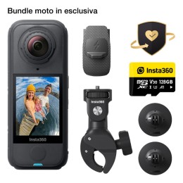 Action Cam X4 Air Bundle super pack accessori moto INSTA360
