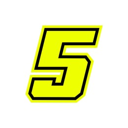 Numeri e lettere adesive Race moto GP GAT