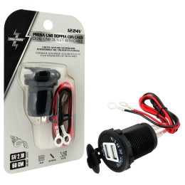 Presa di corrente USB doppio con cavo ZIM&MANN