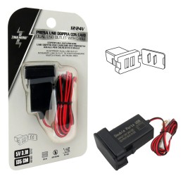 Presa di corrente USB doppio con cavo ZIM&MANN