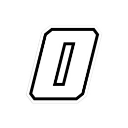 Numeri e lettere adesive Race moto GP GAT