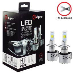 Lampadine H11 Led Projector Headlight Conversion Kit D-GEAR
