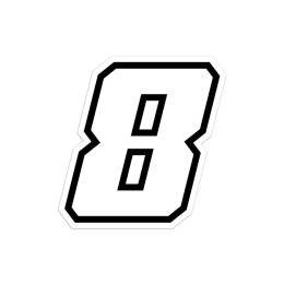 Numeri e lettere adesive Race moto GP GAT