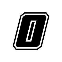 Numeri e lettere adesive Race moto GP GAT