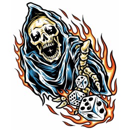 Adesivi Dice Reaper LETHAL THREAT