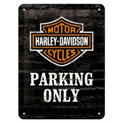 Cartello in latta Harley Davidson Parking Only NOSTALGIC ART