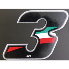 Numeri e lettere adesive Flag GAT