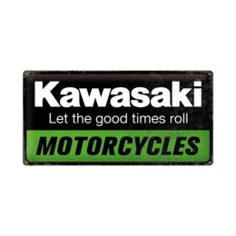 Cartello in latta Kawasaki NOSTALGIC ART