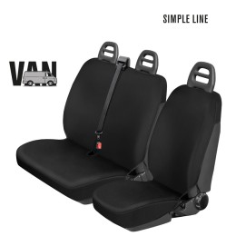 Coprisedili furgone Simple - Van Citroen Jumper, Jumpy, Fiat Ducato, Scudo, Ford Transit, Iveco Daily, Mercedes Sprinter, Vito, Nissan Trade, Opel Movano NORRIS