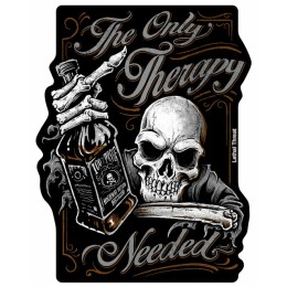 Adesivi Rude & Crude: The Only Therapy Skull LETHAL THREAT