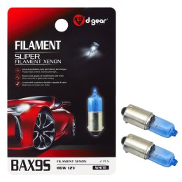 Lampadina BAX9S a filamento BAX9S Super Filament Xenon D-GEAR