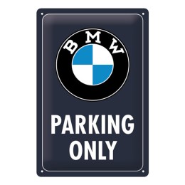 Cartello in latta Bmw Parking Only Classic Blue NOSTALGIC ART