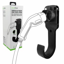 Staffa cavo auto elettrica Gancio da parete con porta spina ECOBAR