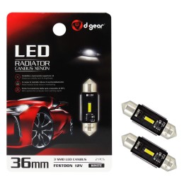 Lampadina a siluro a led SV8,5 Led Radiator Canbus Xenon D-GEAR