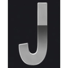 Adesivi lettere e numeri Chrome Logo LAMPA