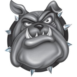 Adesivi Bulldog Airbrushed LETHAL THREAT