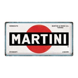 Cartello in latta Martini Logo NOSTALGIC ART