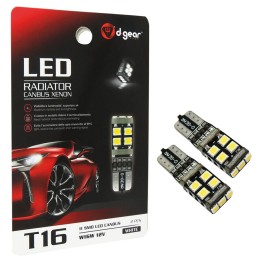 Lampadina T16 W16W a led T16 Led Radiator Canbus Xenon D-GEAR