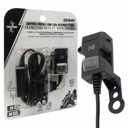 Presa di corrente Doppio USB con interruttore ZIM&MANN