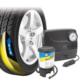 Kit Ripara Pneumatici con Compressore Automatico WEKGO