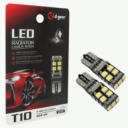 Lampadina T10 a led T10 Led Radiator Canbus Xenon D-GEAR