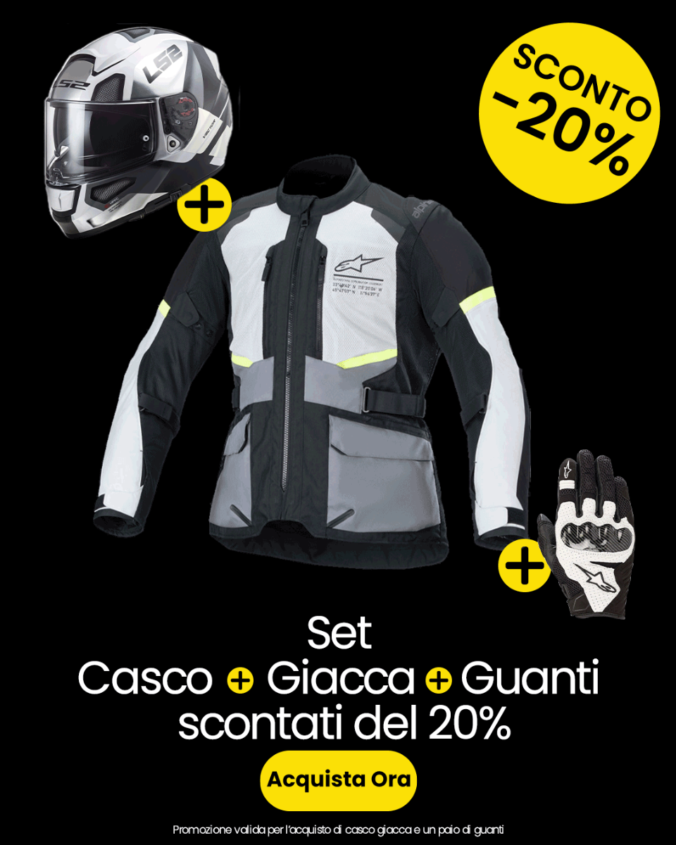 Promo casco+giacca+guanti