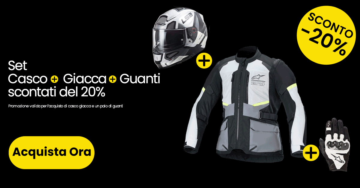 Promo casco+giacca+guanti