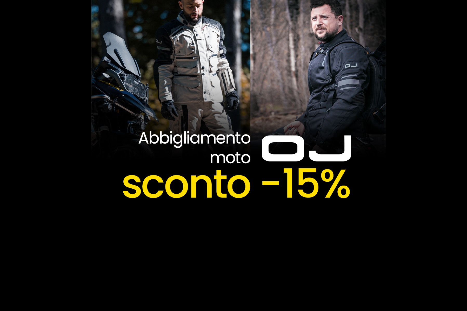 Abbigliamento moto OJ sotto l'albero