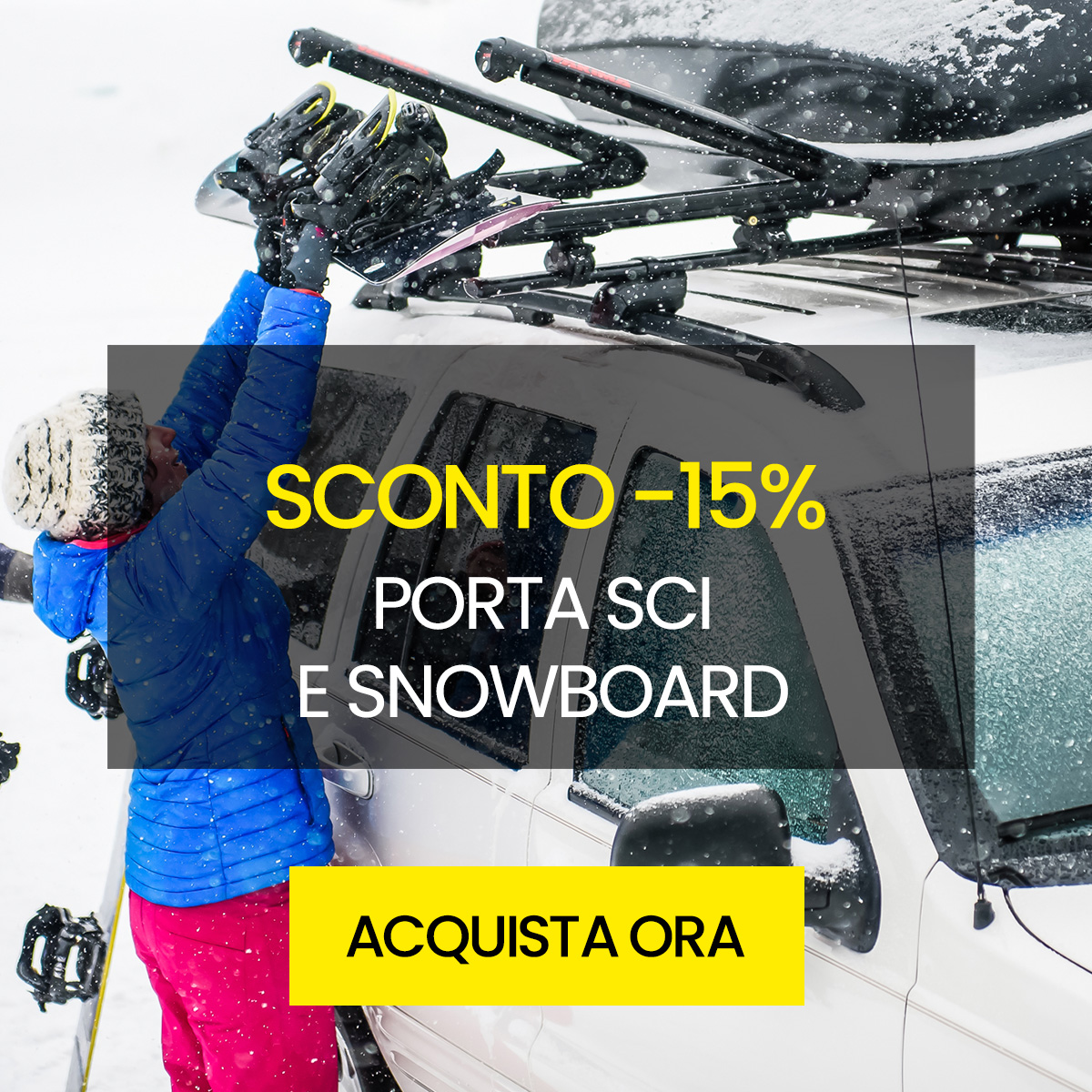 portasci e snowboard